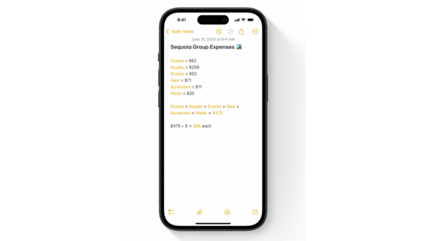 Notes app