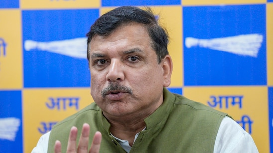 AAP MP Sanjay Singh also accused ED and CBI of contempt of court, after they have asked exception from the Supreme Court.(PTI)