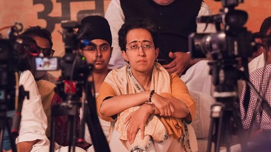 Atishi has said that her health conditions are getting worse but she will not be deterred until Delhi gets its water. (PTI Photo/Shahbaz Khan)