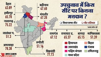 Assembly Bypolls 2024 candidates Voting and political equations news in hindi