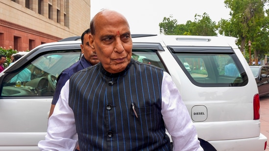 Defence minister Rajnath Singh.(PTI)