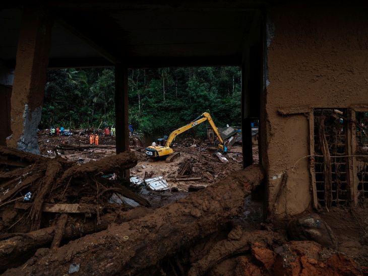 NDRF ने बताया कि तेज बारिश के कारण रेस्क्यू ऑपरेशन में दिक्कतों को सामना करना पड़ रहा है।