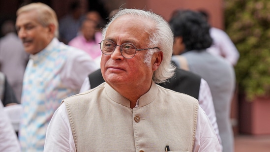 Latest news on August 11, 2024: Congress MP Jairam Ramesh during Monsoon session of Parliament in New Delhi.