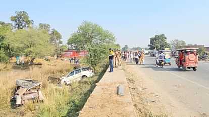 car collided with tempo In Shravasti five people died while six are in critical condition