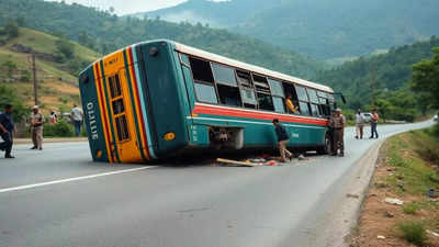 6 injured as bus carrying Kannada film 'Kantara' artists overturns in Karnataka