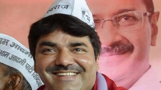 Naresh Balyan was arrested at Delhi Police's Crime Branch office in RK Puram.(HT File Photo)