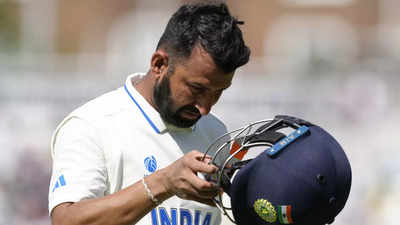 File image of Cheteshwar Pujara (PTI Photo) India's top-order collapses in Perth: 'Cheteshwar Pujara is obvious miss'