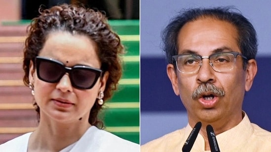 Kangana Ranaut and Uddhav Thackeray