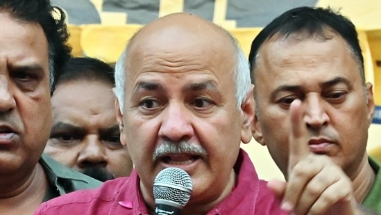 Aam Aadmi Party (AAP) leader Manish Sisodia addresses a gathering.(ANI) Aam Aadmi Party (AAP) leader Manish Sisodia addresses a gathering.(ANI)