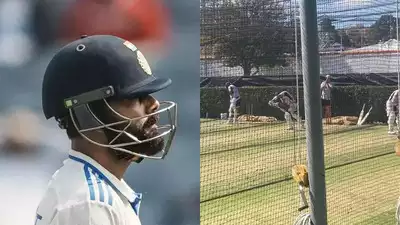 Virat Kohli (Photo Credits: PTI/@trislavalette on X) Virat Kohli in focus: Intense net session begins for upcoming Test series against Australia
