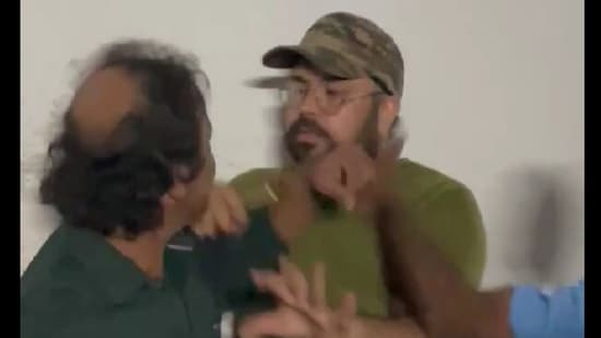 Army officer assaulted after suspected food poisoning at NCC camp in Kerala. (Screengrab) Army officer assaulted after suspected food poisoning at NCC camp in Kerala. (Screengrab)