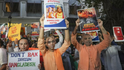 Bangladesh stops dozens of Iskcon members from crossing into India amid rising tensions: Report