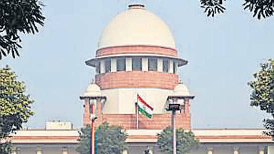 A view of the Supreme Court building in New Delhi on Tuesday. (ANI)