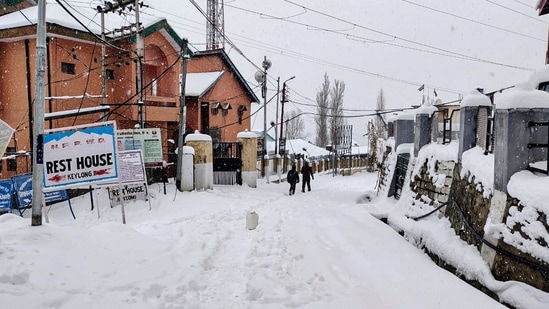 View of an area after fresh snowfall, in Lahaul Spiti district, Himachal Pradesh(PTI) View of an area after fresh snowfall, in Lahaul Spiti district, Himachal Pradesh(PTI)