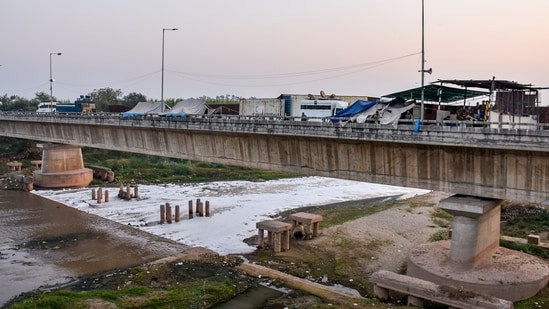 Patiala: Security arrangements during farmers' agitation at the Shambhu border in Patiala district, Saturday, Dec. 7, 2024. (PTI)