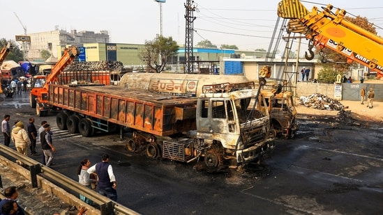 At least 13 people were charred to death and 41 others sustained burn injuries in the Jaipur accident. (PTI file photo) At least 13 people were charred to death and 41 others sustained burn injuries in the Jaipur accident. (PTI file photo)