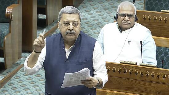 TMC MP Kalyan Banerjee speaks in the Lok Sabha on Tuesday. (PTI Photo) TMC MP Kalyan Banerjee speaks in the Lok Sabha on Tuesday. (PTI Photo)