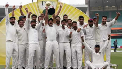 File photo of the Indian team celebrating after winning the Border Gavaskar Trophy during the 2018-19 tour of Australia (AP Photo) Ravi Shastri reveals his 'philosophy' as coach that fired up Team India in Australia