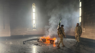 Syria Civil War: Tomb of ousted president Bashar al-Assad's father torched in Qardaha