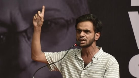 Student activist Umar Khalid petitioned the Supreme Court for bail in April after the Delhi high court rejected his bail plea. (HT File Photo)
