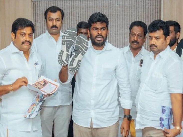 भाजपा प्रदेश अध्यक्ष अन्नामलाई ने कहा कि जब तक DMK सत्ता से नहीं चले जाती, मैं फुटवेयर नहीं पहनूंगा।