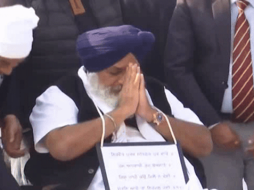 बीते दिन सुखबीर बादल श्री मुक्तसर साहिब में थे।