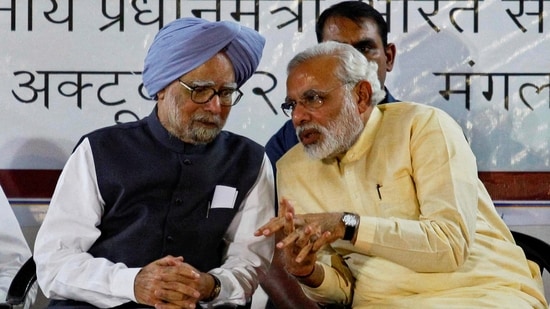 From his days as the Gujarat chief minister, Narendra Modi recalled several conversations he had with the then PM Manmohan Singh. (Reuters/File)