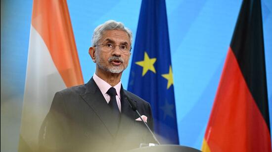 Indian foreign minister S Jaishankar speaks to the media following talks with German foreign minister Johann Wadephul in Berlin on May 23 (REUTERS) Indian foreign minister S Jaishankar speaks to the media following talks with German foreign minister Johann Wadephul in Berlin on May 23 (REUTERS)