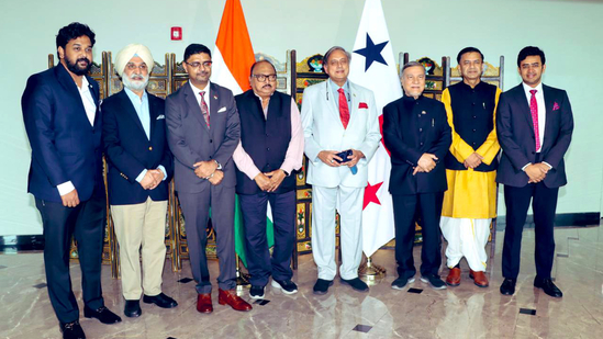 All-party Indian parliamentary delegation, led by Congress MP Shashi Tharoor arrives in Panama(X/@ShashiTharoor) All-party Indian parliamentary delegation, led by Congress MP Shashi Tharoor arrives in Panama(X/@ShashiTharoor)