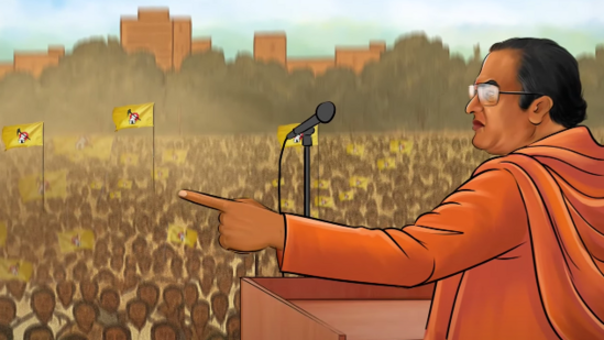 The Telegu Desam party sent invites with an AI recreation of their founder N T Rama Rao's voice(TDP/Youtube) The Telegu Desam party sent invites with an AI recreation of their founder N T Rama Rao's voice(TDP/Youtube)