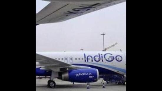 The Srinagar-bound IndiGo flight encountered severe turbulence after take off from Delhi’s IGI airport at around 4.55pm, and landed in Srinagar at approximately 6.25pm. (HT PHOTO) The Srinagar-bound IndiGo flight encountered severe turbulence after take off from Delhi’s IGI airport at around 4.55pm, and landed in Srinagar at approximately 6.25pm. (HT PHOTO)